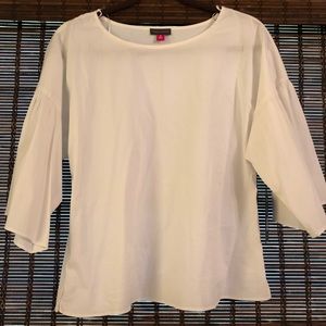 Vince Camuto white cotton blouse